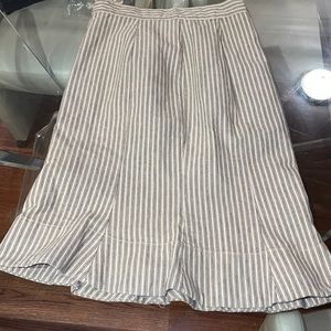 Vivienne Westwood Vintage  Anglomania beige strip  Skirt size 6